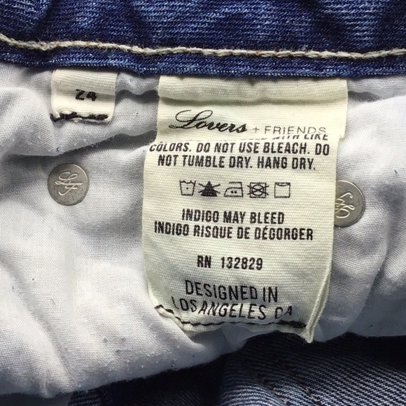 Lovers+Friends Ezra Slim BF Jean Cypress Size 24 - Picture 10 of 14